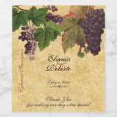 ワイナリー結婚の素朴 ワインラベル (シングルラベル)