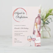 ワイナリー誕生日パーティーへの招待 招待状 (スタンド正面)