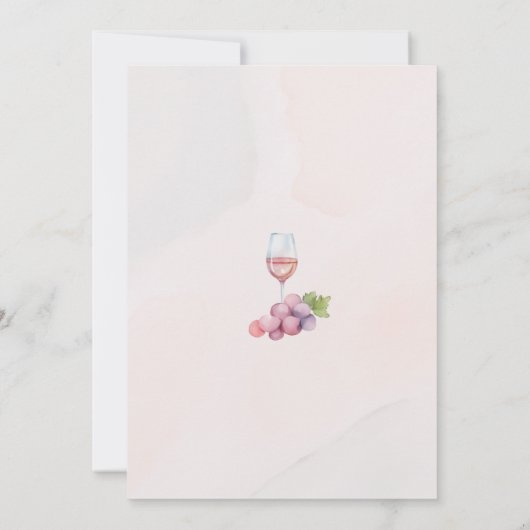 ワイナリー誕生日パーティーへの招待 招待状 (裏面)