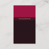 ワイナリー/ブドウ園のOenologyの名刺 名刺 (裏面)