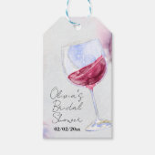 ワイナリー ブライダルシャワー ギフトタグ (正面)