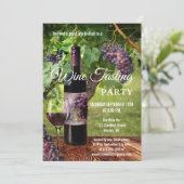 ワイナリー ワインテイスティングイベント招待状 招待状 (スタンド正面)