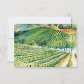 ワイナリー・ヴィネヤード・ウェディング・RSVP・カスタムワインカード 招待状 (裏面)