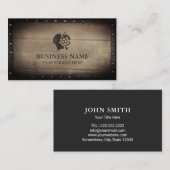 ワイナリーVineyardワインメーカーヴィンテージフレーム 名刺 (正面/裏面)