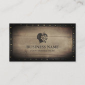 ワイナリーVineyardワインメーカーヴィンテージフレーム 名刺 (正面)