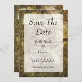 ワイナリーVineyard日付カードを保存 セーブザデート (正面/裏面)