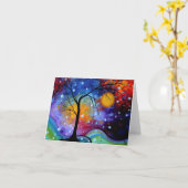 ワイナースパークルサークル絵画オブ・ライフ カード (黄色い花)