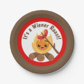 ワイナーローストパーティープレート ペーパープレート (正面)