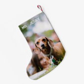 ワイナーワンダーランドのクリスマスダシュント歩く スモールクリスマスストッキング (裏面 (吊り時))