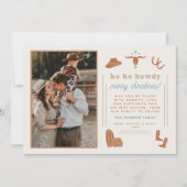 ワイノナテラコッタウェスタンカウボーイクリスマスカード 招待状 (正面)