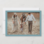 ワイノナテラコッタウェスタンカウボーイクリスマスカード 招待状 (裏面)