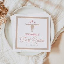 ワイノナピンク女性のカーボーイファーストロデオバースデーパーティー