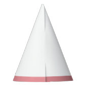 ワイノナピンク女性のカーボーイファーストロデオバースデーパーティー パーティーハット (裏面)