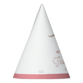 ワイノナピンク女性のカーボーイファーストロデオバースデーパーティー パーティーハット (左)