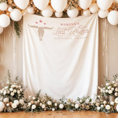 ワイノナピンク女性のカーボーイラストロデオバチェロレッテ タペストリー