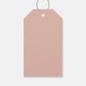 ワイノナ赤面ピンクボホロデオ女性のカーボーイテーマ ギフトタグ (裏面)