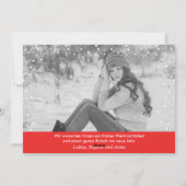 ワイハナクテン·シュネ| Weihnachtskarte氏 シーズンカード (裏面)