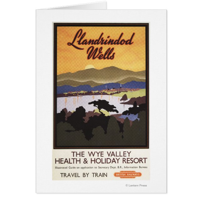 ワイバレーリゾートブリティッシュレールポスター (正面)