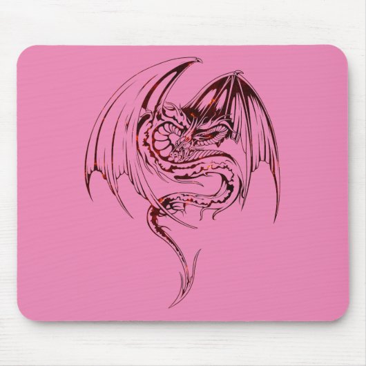 ワイバーンドラゴンはファンタジー神話の生き物マウス マウスパッド (正面)