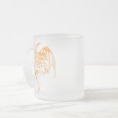 ワイバーンドラゴンはファンタジー神話の生き物 フロストグラスマグカップ (正面左)