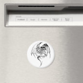 ワイバーンドラゴンはファンタジー神話の生き物 マグネット (インサイチュ (食洗機))