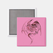 ワイバーンドラゴンはファンタジー神話の生き物 マグネット (正面/裏面)