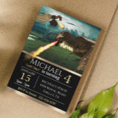 ワイバーンドラゴンファイアブリージングキャッスル誕生日 招待状