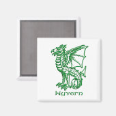 ワイバーン中世ヘラルドライ マグネット (正面/裏面)