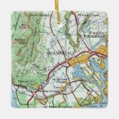 ワイパフオアフヴィンテージの地図 セラミックオーナメント (正面)
