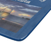 ワイパーソナライズされたンきらめくグラス応援 カッティングボード (角)