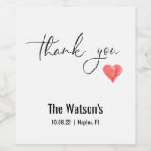 ワイパーソナライズされたンとワきらめくインのお気に入りラベル ワインラベル (シングルラベル)