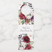 ワイパーソナライズされたンシャンパンの後ずっと幸せに ボトルネックタグ (裏面)