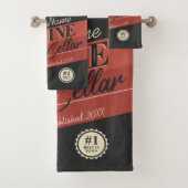 ワイパーソナライズされたンセラーボトルテイスティングルームバー バスタオルセット (インサイチュ)