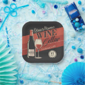 ワイパーソナライズされたンセラーボトルテイスティングルームバー ペーパープレート (パーティー)
