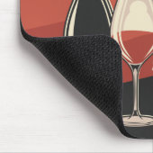 ワイパーソナライズされたンセラーボトルテイスティングルームバー マウスパッド (コーナー)