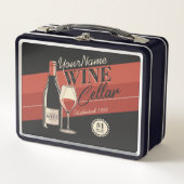 ワイパーソナライズされたンセラーボトルテイスティングルームバー メタルランチボックス (正面)