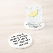 ワイパーソナライズされたンバー引用文XIII コースター (側面)