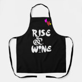 ワイパーソナライズされたンプンエプロンおもしろいライズ&シャイン エプロン (正面)