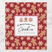 ワイパーソナライズされたンボトルラベルクッキー交換 ワインラベル (シングルラベル)