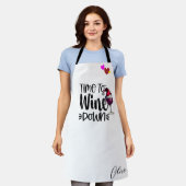 ワイパーソナライズされたンラバーエプロン – クリスマスプレゼント エプロン (着用した状態)