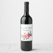 ワイパーソナライズされたンラベル ワインラベル (正面)