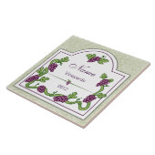 ワイパーソナライズされたン大瓦トリベット タイル (側面)