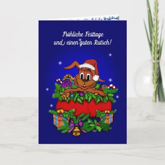 ワイヒナントスカニンヘンWeihnachen! シーズンカード (正面)