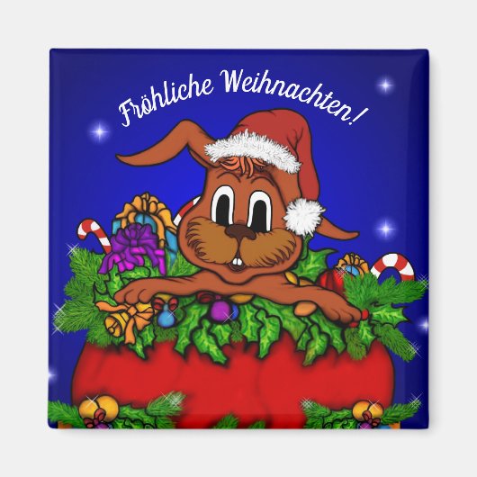 ワイヒナントスカニンヘンWeihnachen! マグネット (正面)