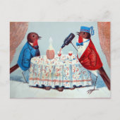 ワイビクトリアンンはがき付き鳥 ポストカード (正面)