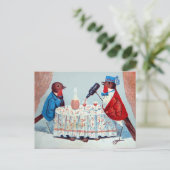 ワイビクトリアンンはがき付き鳥 ポストカード (スタンド正面)