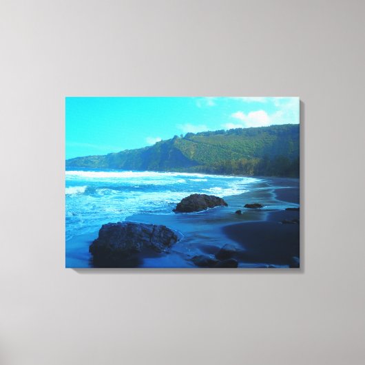 ワイピオバレービッグアイランドハワイ風光明媚なキャンバス キャンバスプリント (正面)