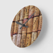 ワイファンシーンコルク ラウンド壁時計 (傾斜)