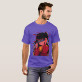 ワイフアニメガールかわいいオタクアニメ好きの友達 Tシャツ (正面フル)