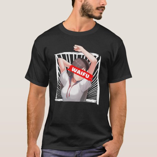 ワイフアニメガールウィブ Tシャツ (正面)